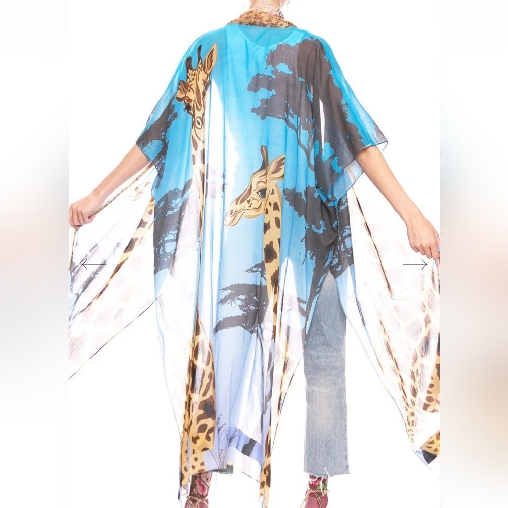 ARATTA Safari Babe Kimono O/S MSRP $179 - Picture 6 of 8